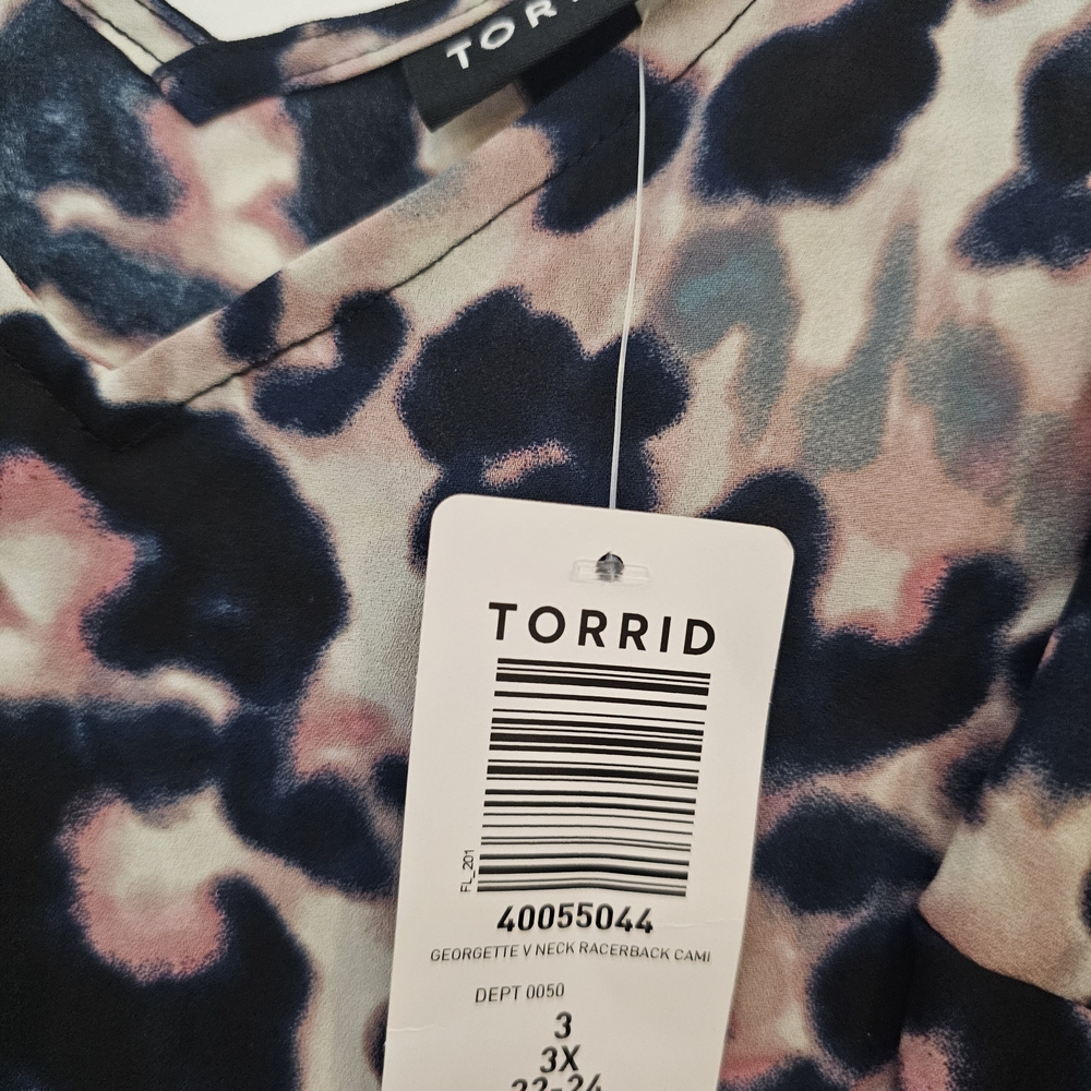 Torrid Blue and Pink Floral Cami